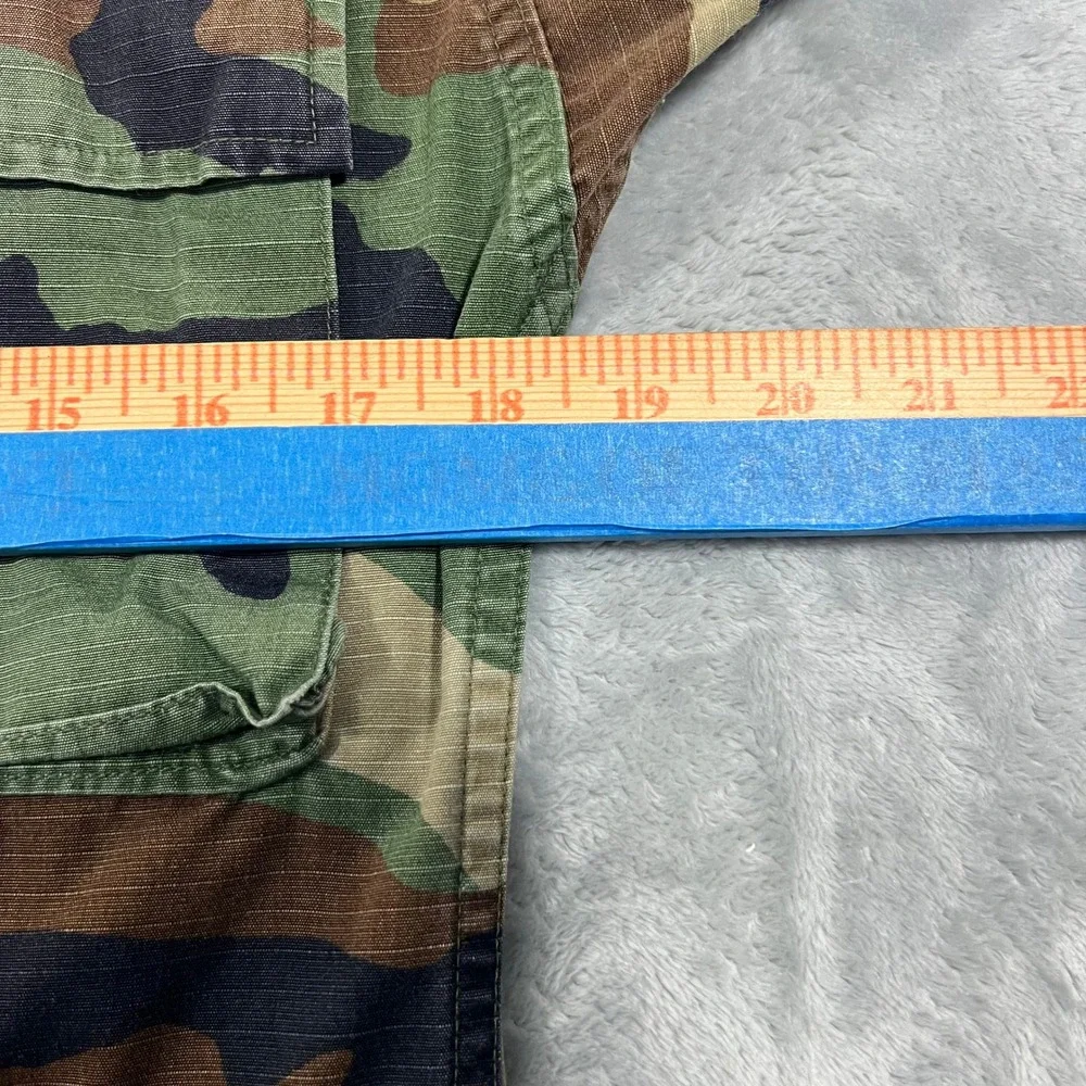 Army American Apparel Camo Combat Coat XS Short Green Ripstop Jacket Military